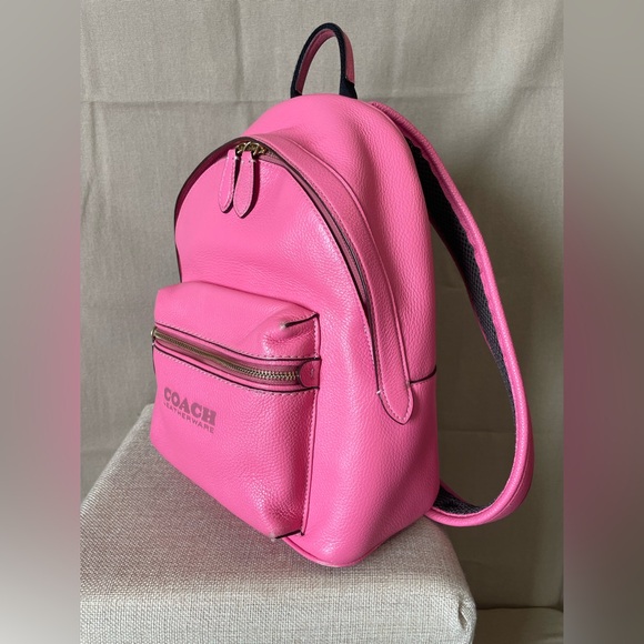Coach Pink Leatherware Backpack - Picture 4 of 16